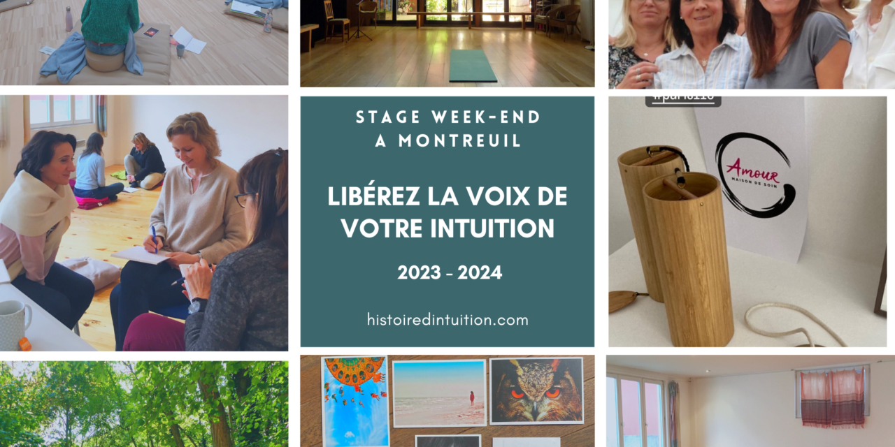 Nouvelles dates de stage 2023-2024 « Libérez la voix de votre intuition », nouveau lieu au vert à Montreuil